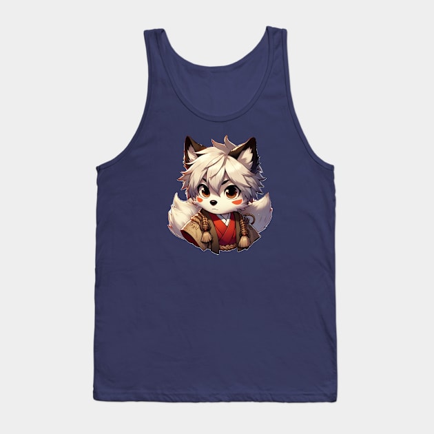 Anime Warrior Dog Tank Top by The Artful Barker